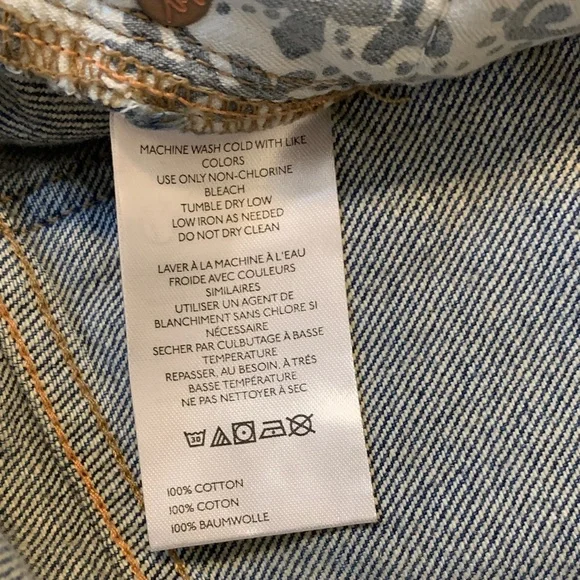 New We The Free Now or Never Denim Blue Frayed Jean Shorts Westend Size 27 - Picture 12 of 13